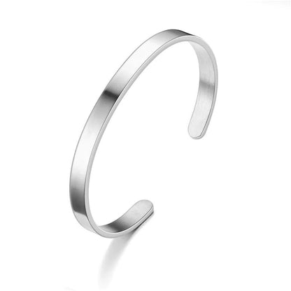 Thin Stainless Steel Cuff Bracelet