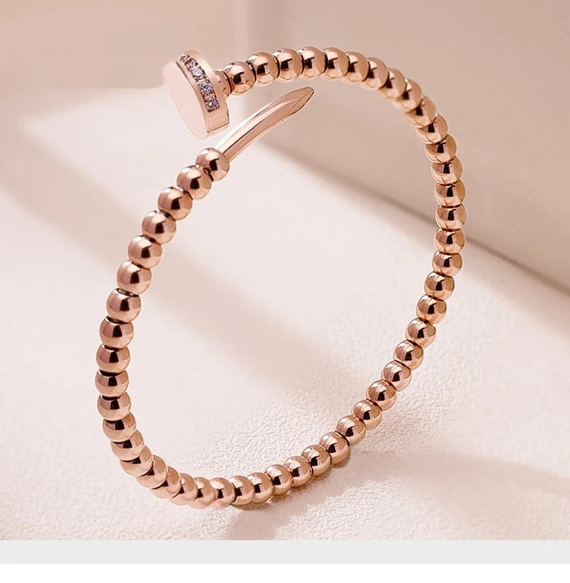 CZ Pave Nail Bangle