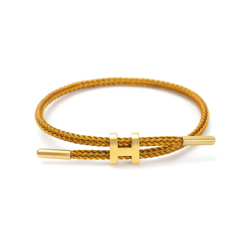 Gold Plated Titanium Wire Bracelet