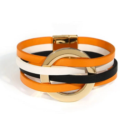 Women's Multilayer Leather Wrap Bracelet