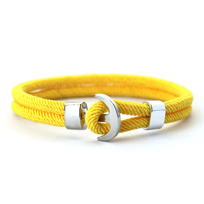 Double Nautical Rope Anchor Bracelet