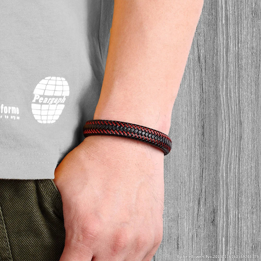 Men's Braided Leather Bracelet