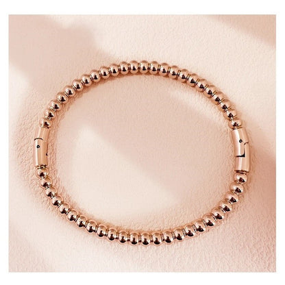 Rose Gold Bead Cuff Bangle