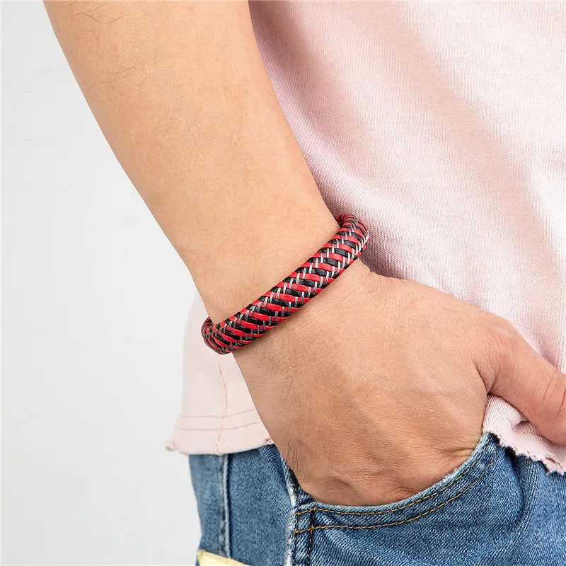 Men's Braided Leather Bracelet