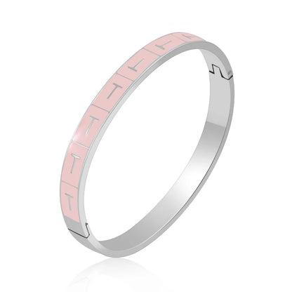 Pink Enamel Bangle