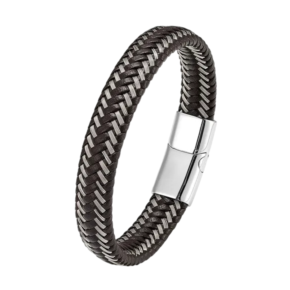 Men's Braided Leather Bracelet