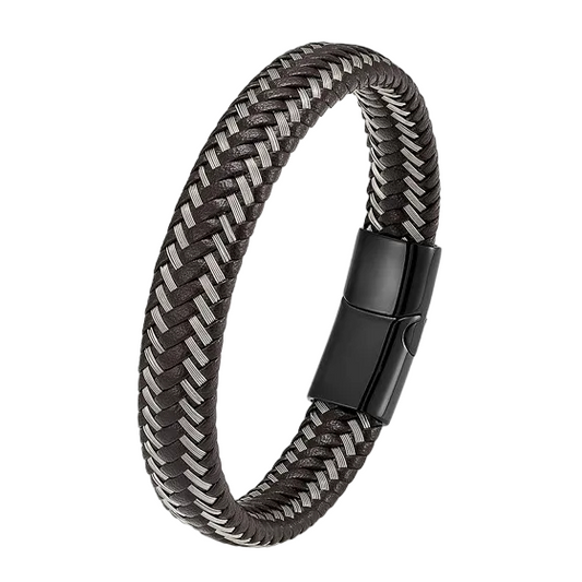 Men's Braided Leather Bracelet