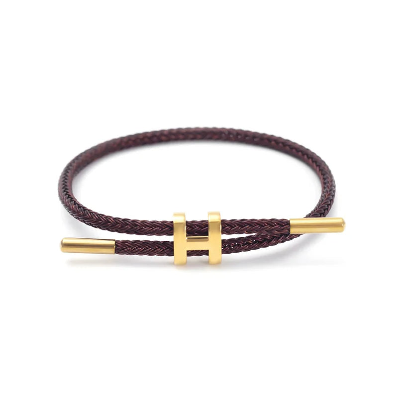 Gold Plated Titanium Wire Bracelet