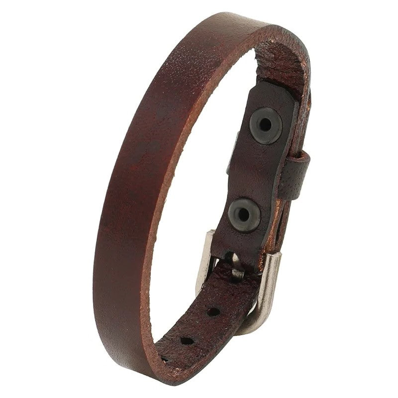 Leather Belt Bracelet