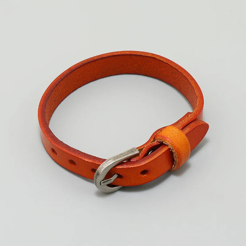 Leather Belt Bracelet