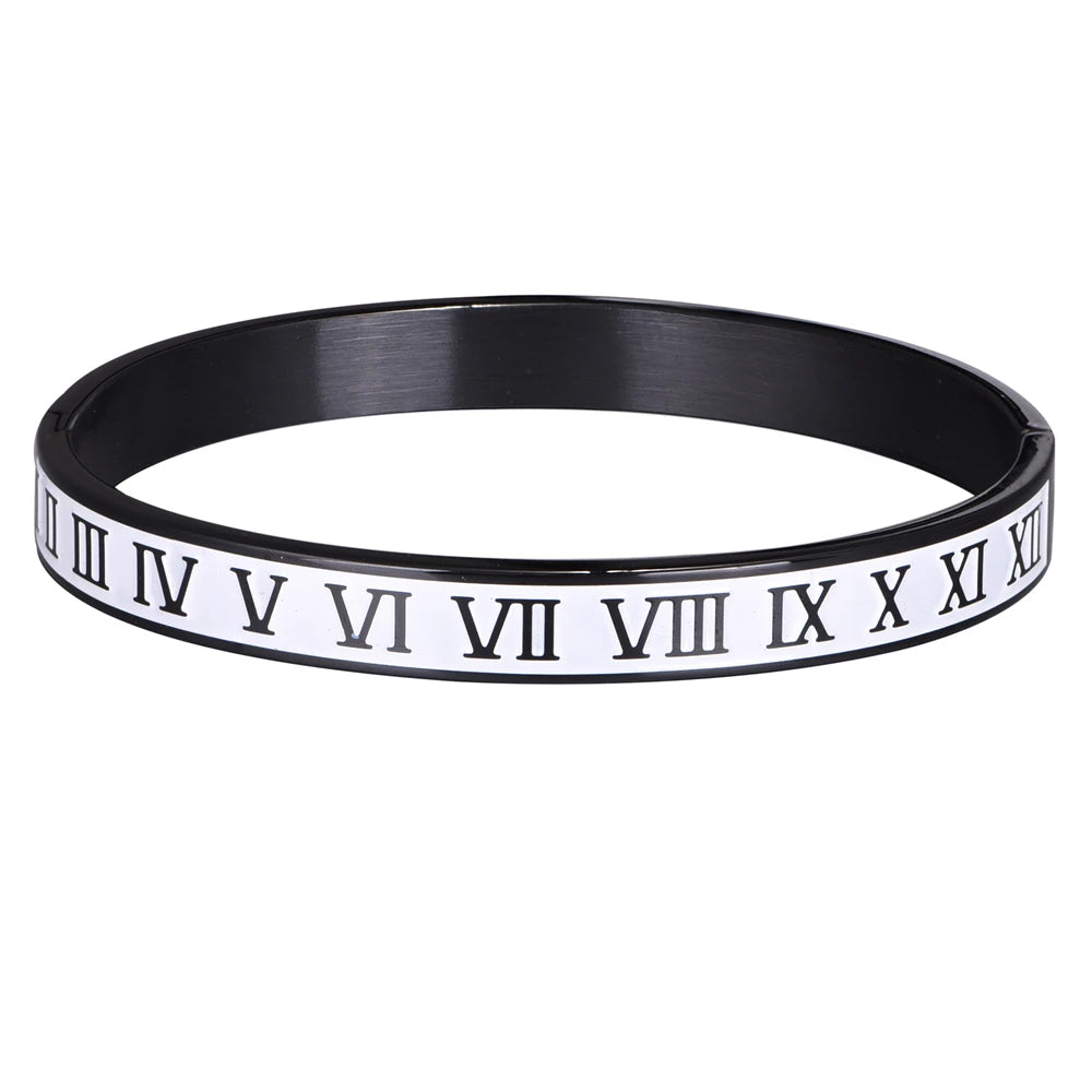 Roman Numeral Cuff Bracelet