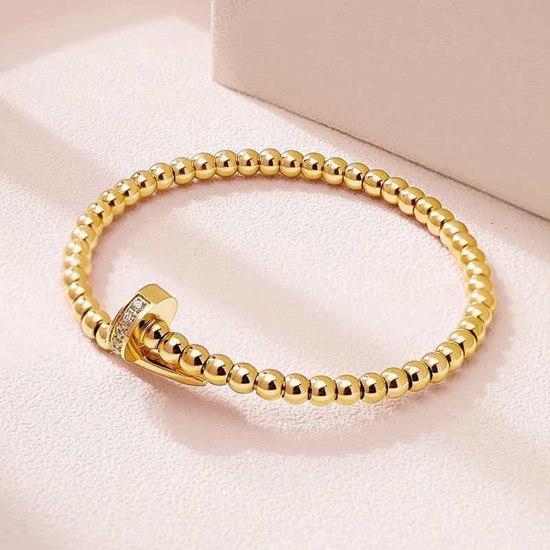 CZ Pave Nail Bangle