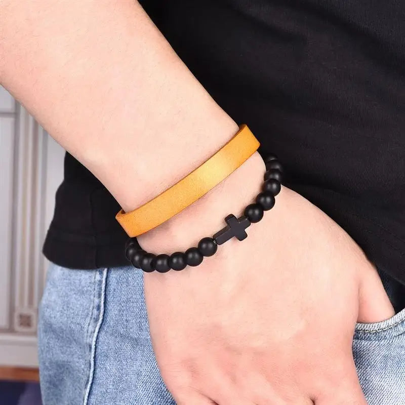 Genuine Leather Wrap Bracelet