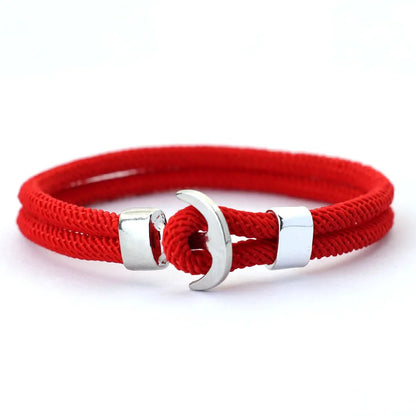 Double Nautical Rope Anchor Bracelet