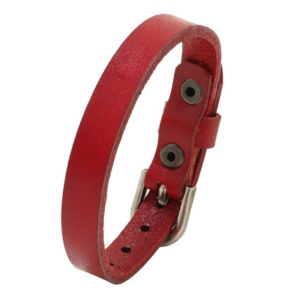 Leather Belt Bracelet