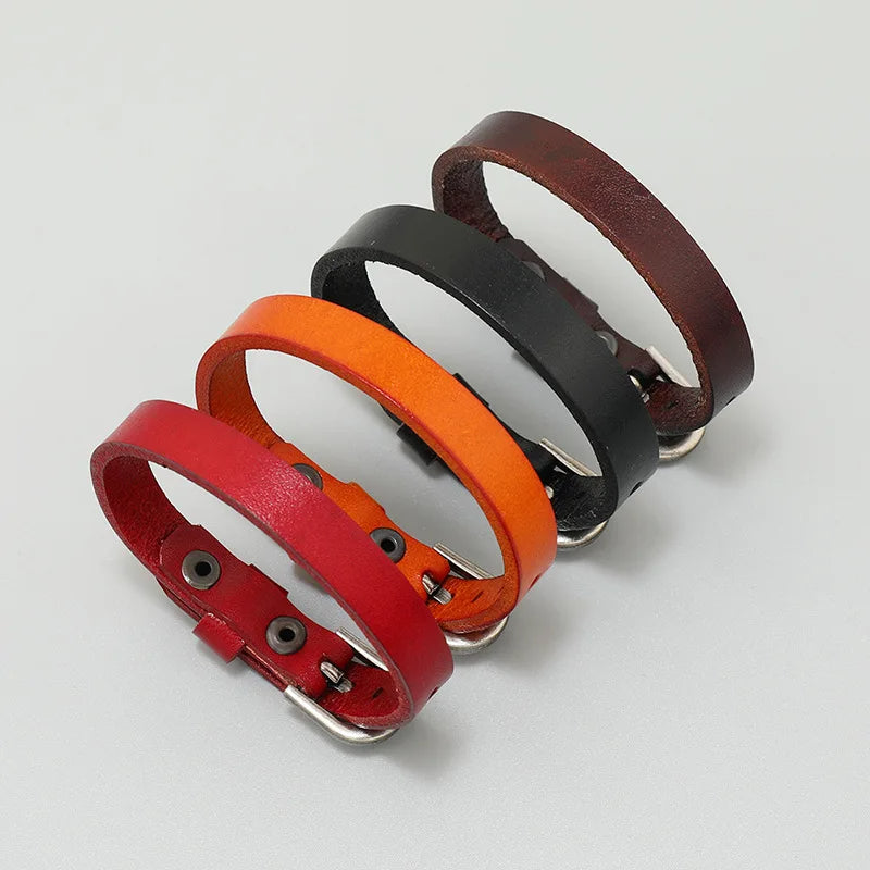 Leather Belt Bracelet