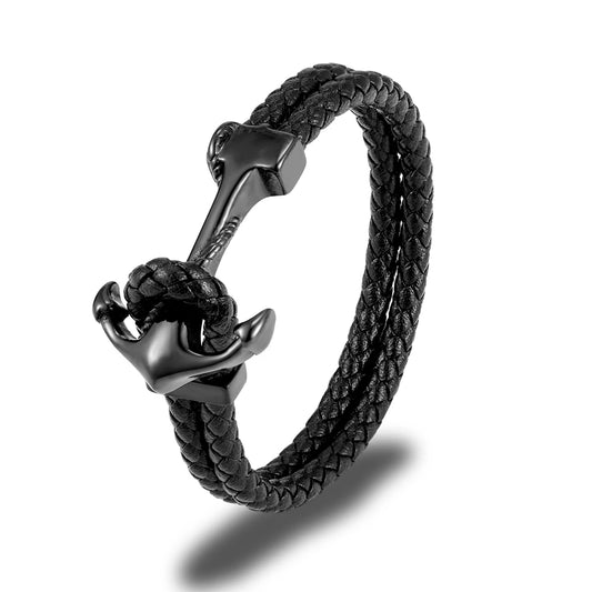 Black Anchor Bracelet