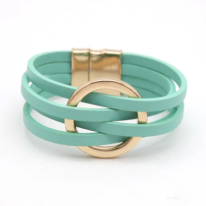 Women's Multilayer Leather Wrap Bracelet