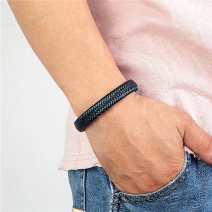 Men's Braided Leather Bracelet