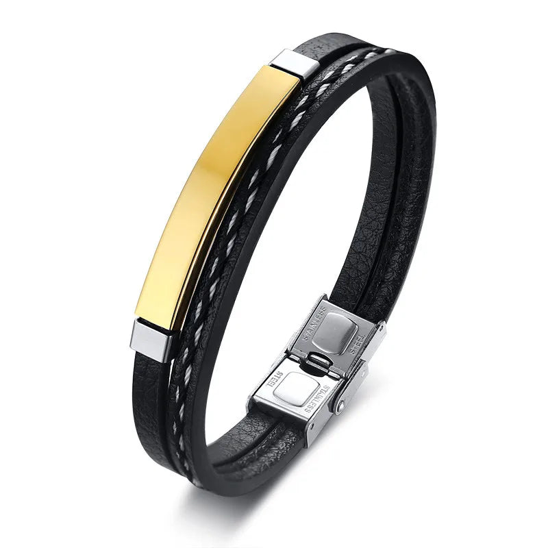 Men's Genuine Leather Bracelet