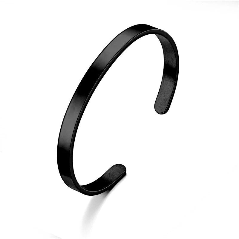 Thin Stainless Steel Cuff Bracelet