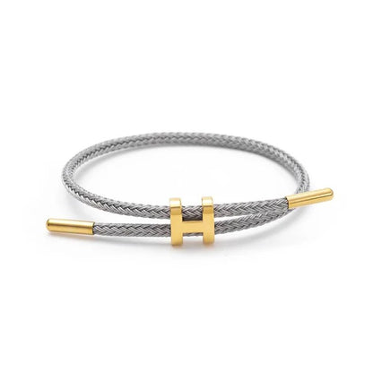 Gold Plated Titanium Wire Bracelet