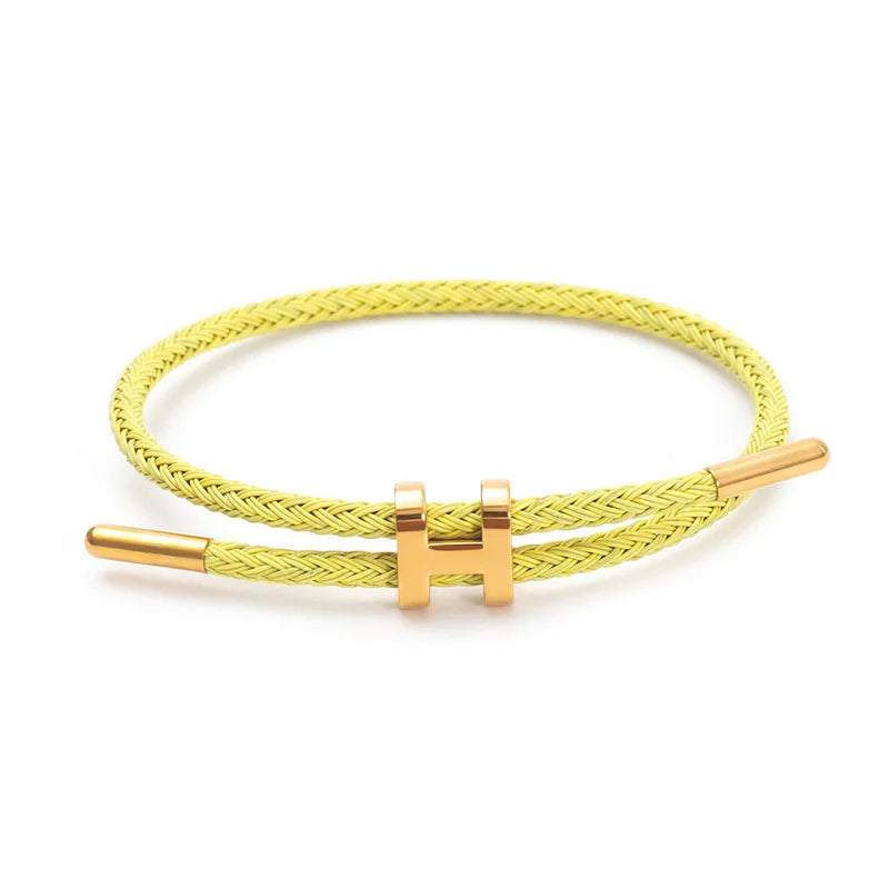 Gold Plated Titanium Wire Bracelet