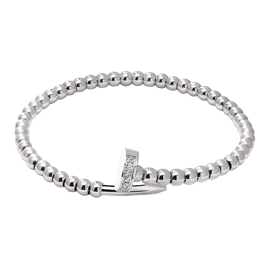 CZ Pave Nail Bangle