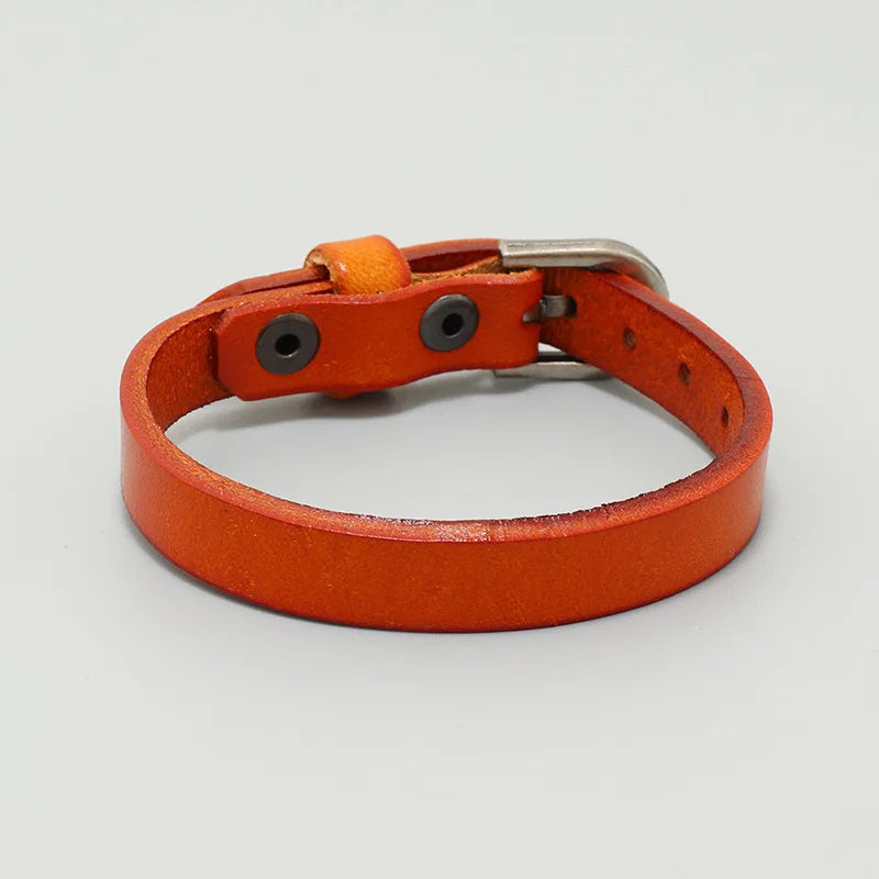 Leather Belt Bracelet