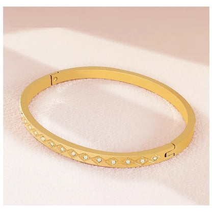 CZ Pave Hinged Bangle