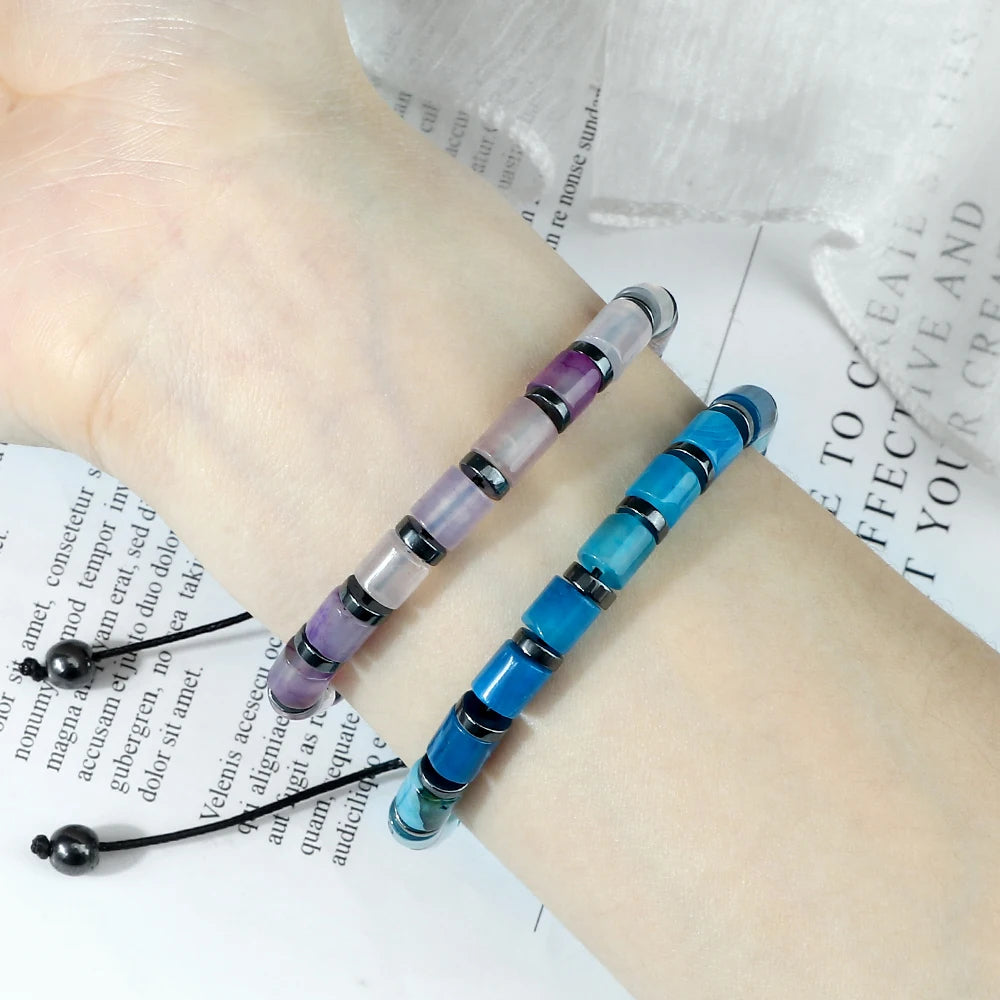 Cylindrical Stone Bracelets