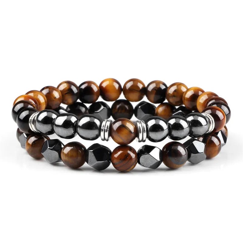 Natural Tiger Eye Beaded Bracelet