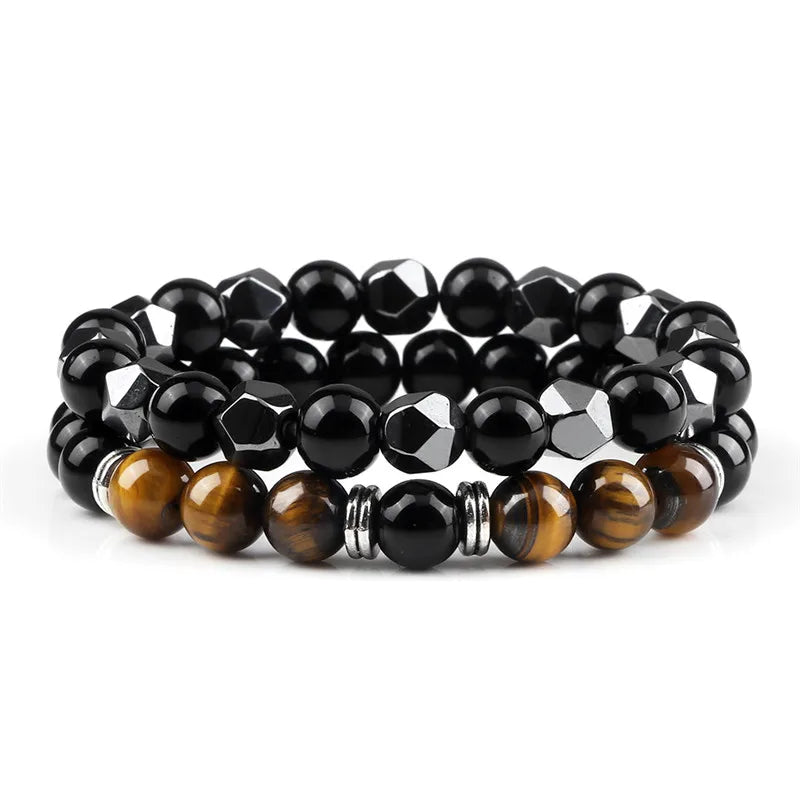 Natural Tiger Eye Beaded Bracelet