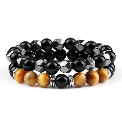 Natural Tiger Eye Beaded Bracelet