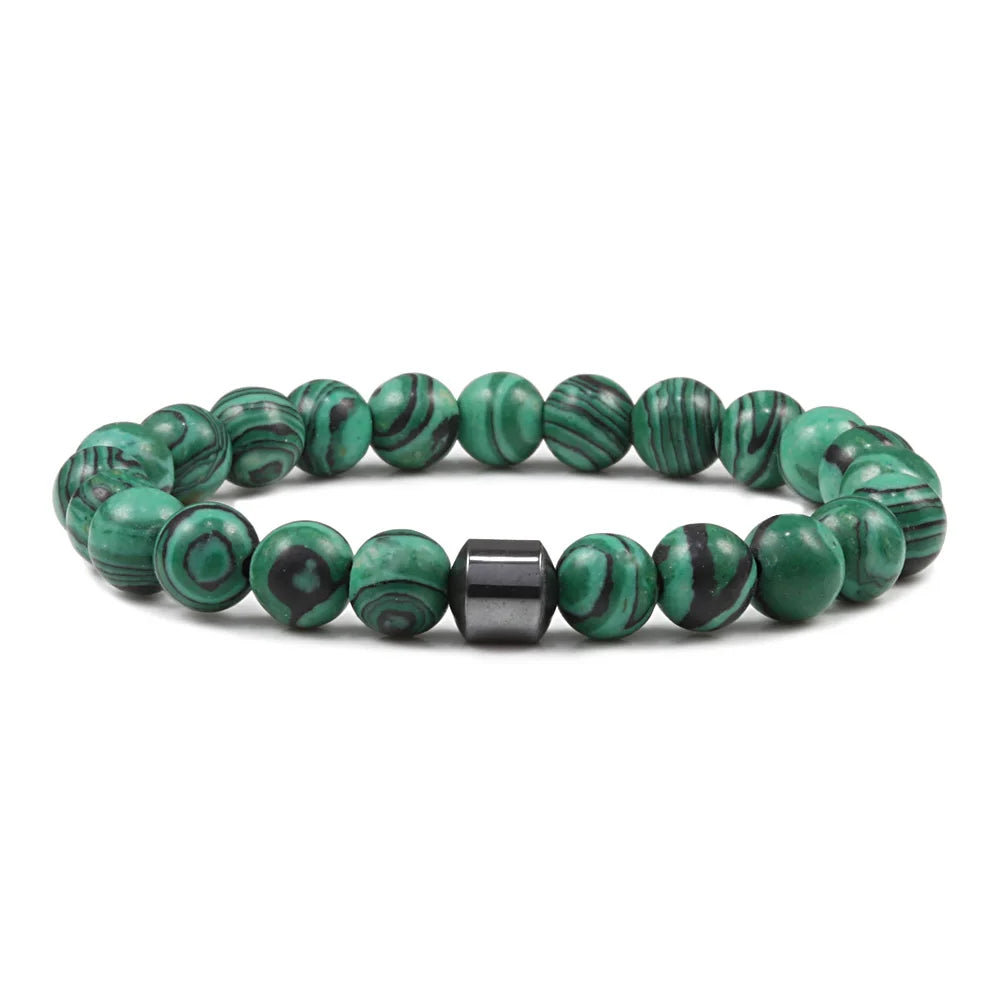 Malachite Beaded Bracelet