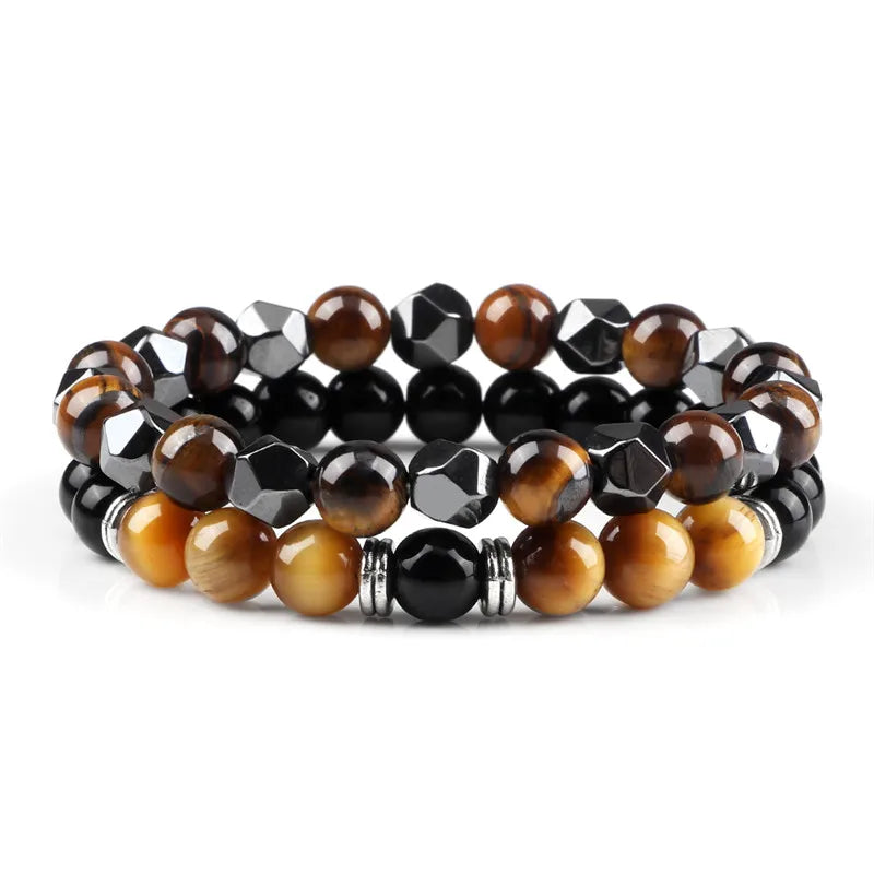 Natural Tiger Eye Beaded Bracelet