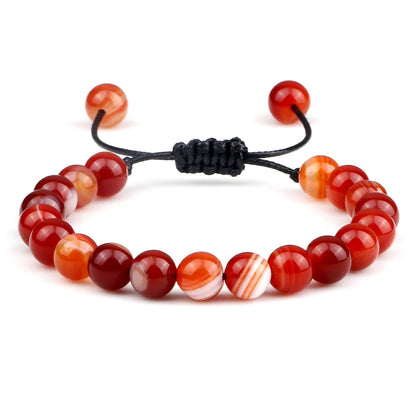 Fire Agate Beaded Bracelet