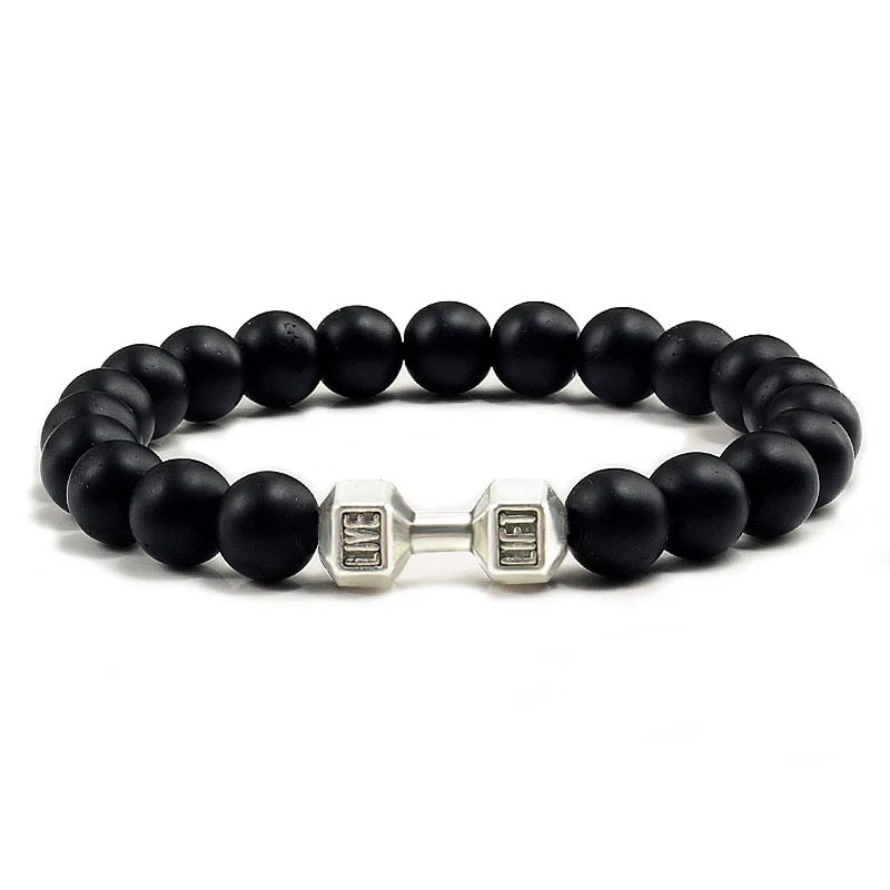 Dumbbell Beaded Bracelet