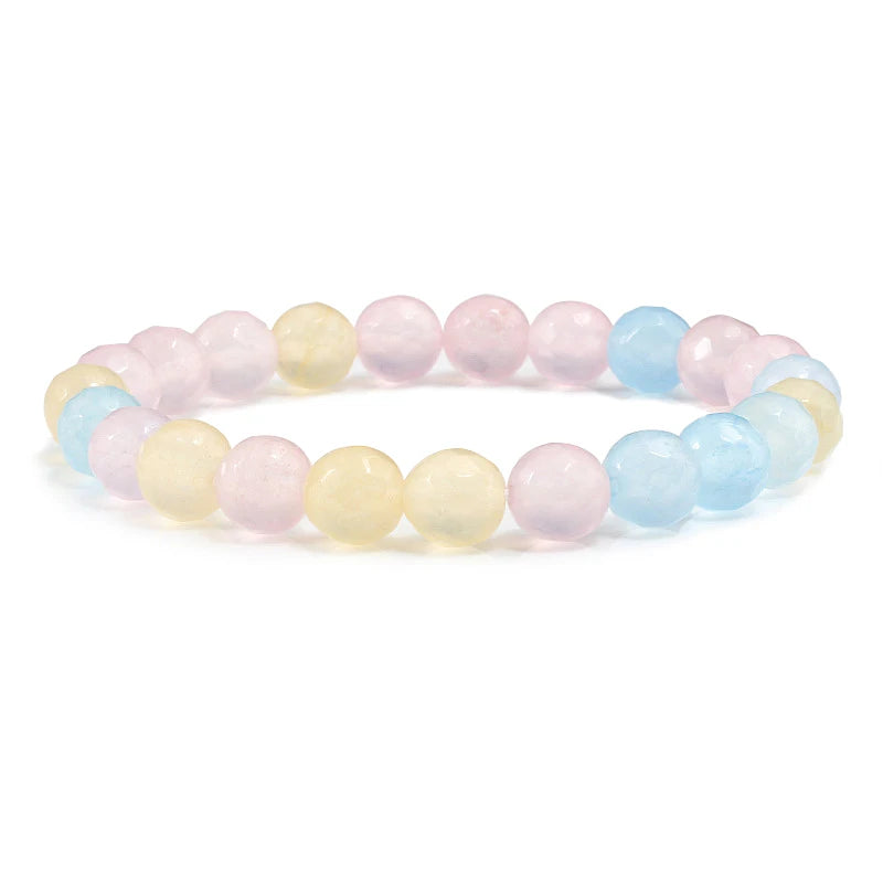 Natural Crystal Beaded Bracelet