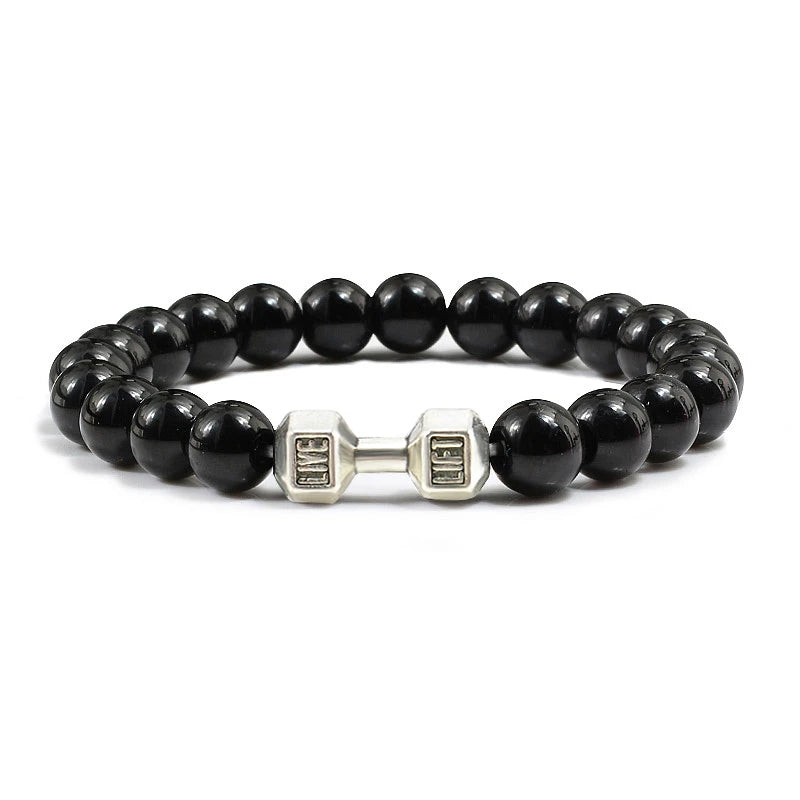 Dumbbell Beaded Bracelet