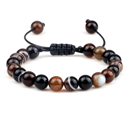 Fire Agate Beaded Bracelet