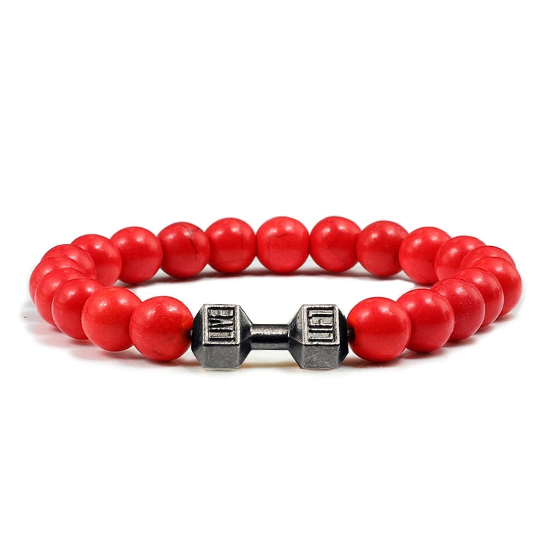 Dumbbell Beaded Bracelet