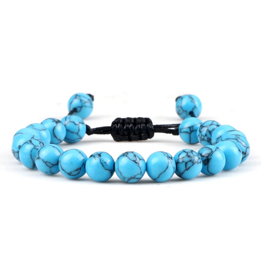 Blue Magnesite Beaded Bracelet