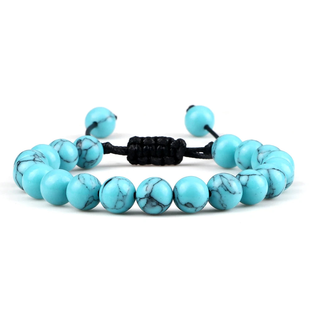 Blue Magnesite Beaded Bracelet