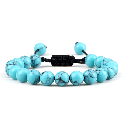 Blue Magnesite Beaded Bracelet