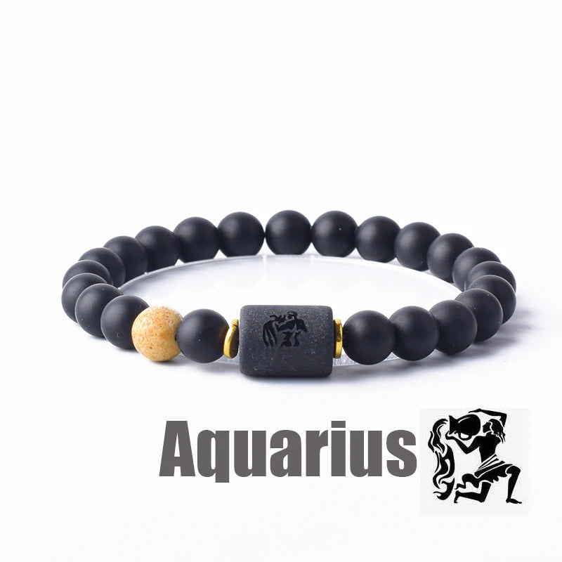 Zodiac Sign Beaded Bracelet